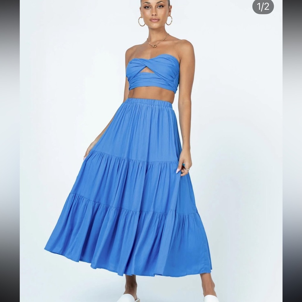 Princess Polly Allie Set Blue size 4